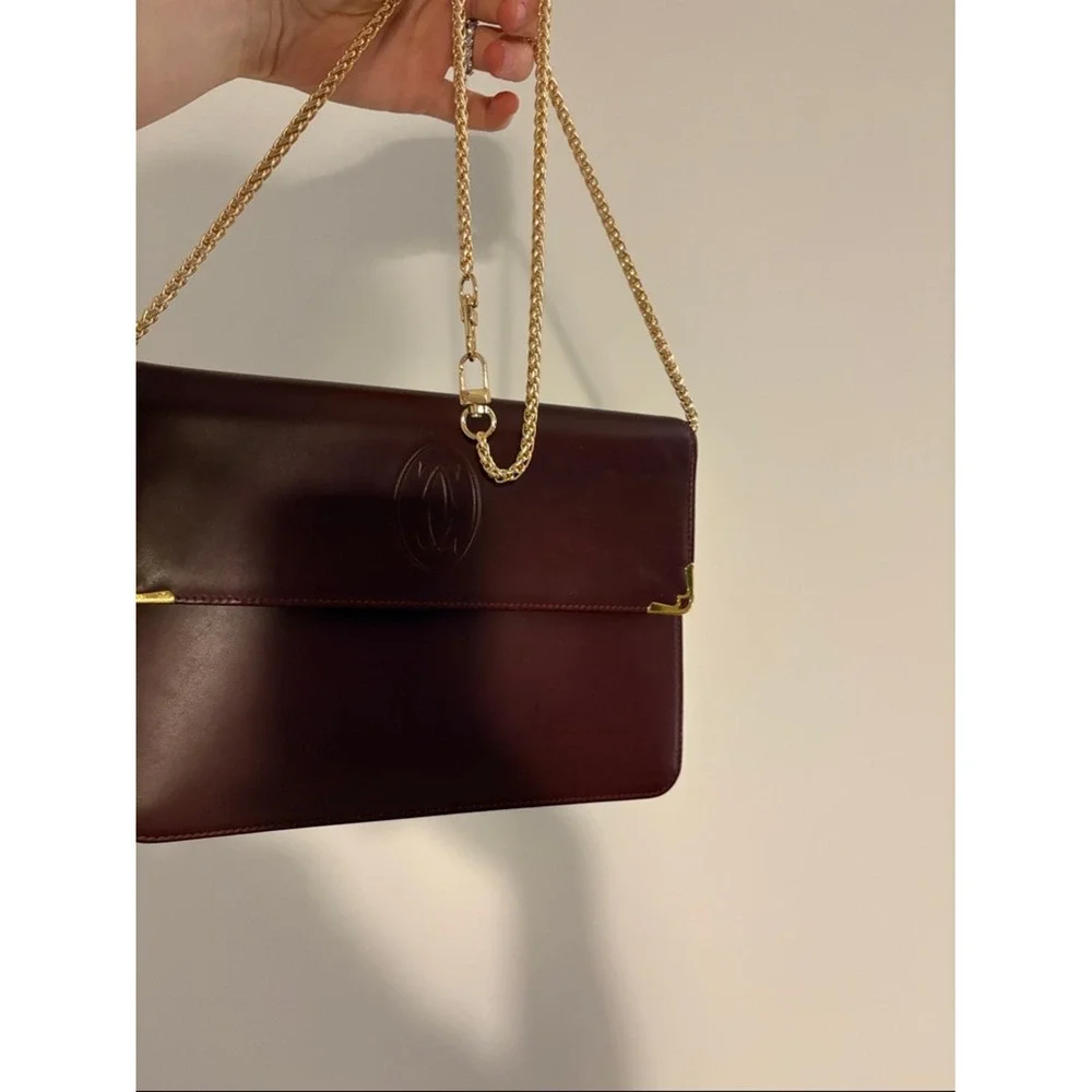 Cartier structured burgundy